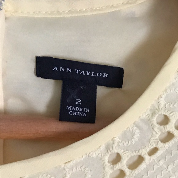 Ann Taylor Yellow Eyelet Dress - Picture 3 of 4